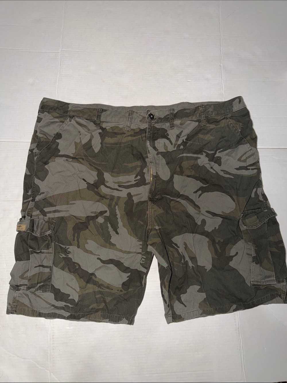 Wrangler Men's Camouflage Cargo Shorts - Green/Brown